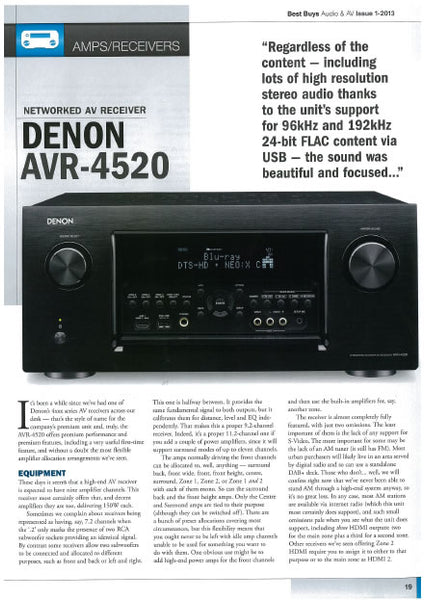 Denon AVR-4520 Review – Living Sound + Vision Australia Denon AVR-4520 Review – Living Sound + Vision Australia