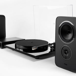 rega turntable and speakers