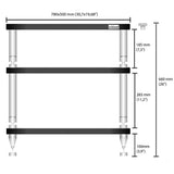 SolidSteel - HY-3L - Hyperspike 3 Shelf Rack