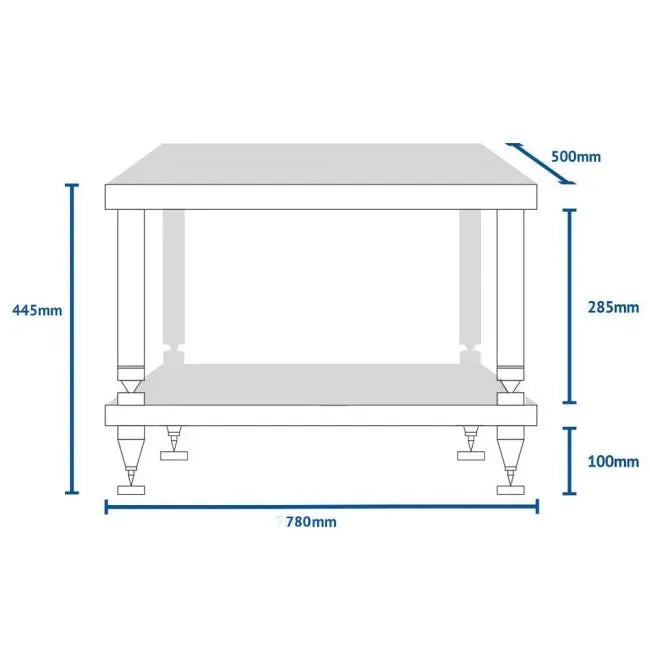 SolidSteel - HY-2L - Hyperspike 2 Shelf Rack