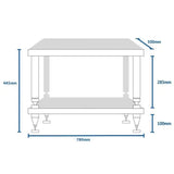 SolidSteel - HY-2L - Hyperspike 2 Shelf Rack