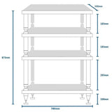 SolidSteel - HY-4L - Hyperspike 4 Shelf Rack