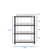 SolidSteel - S2-4 - 4 Shelf Audio Rack