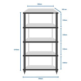 SolidSteel - S2-5 - 5 Shelf Audio Rack