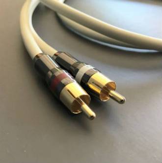 Naked Cable Analogue Audio 2RCA to 2RCA Stereo Interconnect