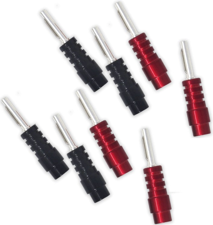 Chord Speaker Cable Terminations BAN0370 Silver Banana Plug & Black ABS cap EACH